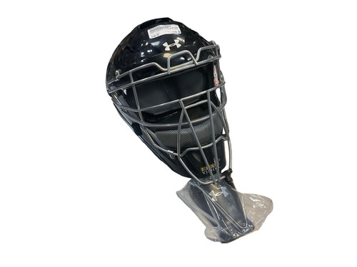 Vist Large View of Product Image Which is Used Under Armour UAHG3A-1 Catchers Helmet w/Mask Black One Size