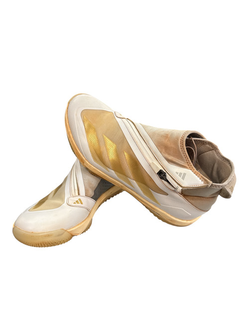 Vist Large View of Product Image Which is Used Adidas Wrestling Shoes White Senior 8.5