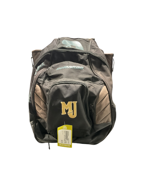Vist Large View of Product Image Which is Used Demarini BLACK BASEBALL BAG BB/SB Player Backpack Black