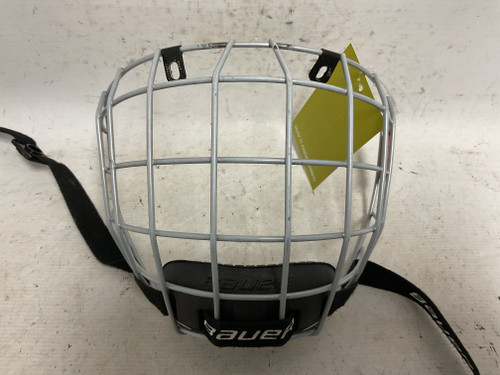 Vist Large View of Product Image Which is Used Bauer PRODIGY Hockey Wire Mask Silver One Size