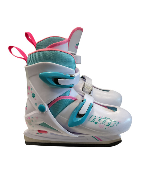 Vist Large View of Product Image Which is Used Lake Placid NITRO ADJUSTABLE 1-4 Junior Hockey Skate Adjustable