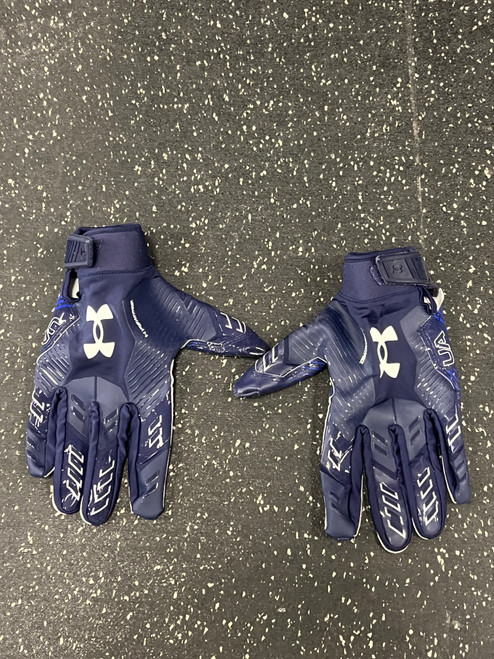 Vist Large View of Product Image Which is Used Under Armour F9 NITRO FB Gloves White 2X