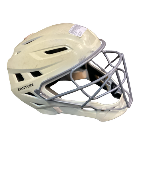 Vist Large View of Product Image Which is Used Eagle THE FUNDAMENTAL Catchers Helmet w/Mask White LG