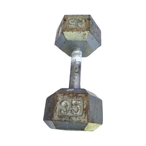 Vist Large View of Product Image Which is Used Hex Dumbbell (Each) 35 lb
