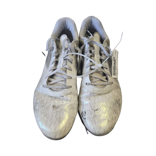 Vist Large View of Product Image Which is Used Under Armour Adult FB Cleats White Senior 9