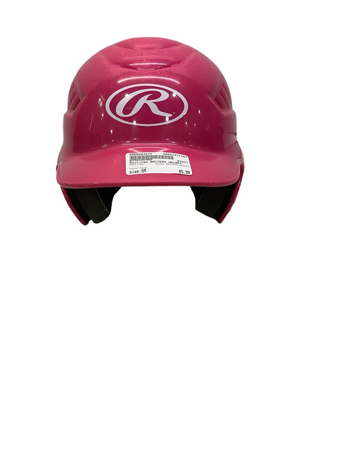 Vist Large View of Product Image Which is Used Rawlings BATTERS HELMET Batting Helmet Mask Pink SM