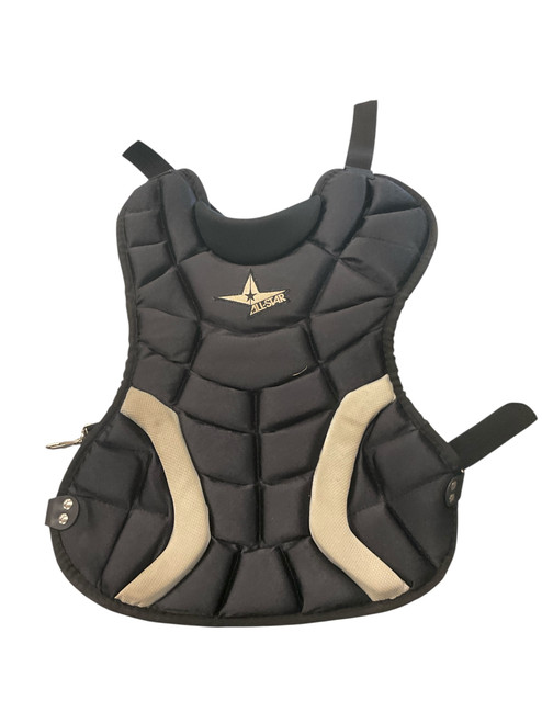 Vist Large View of Product Image Which is Used All Star CHEST PROTECTOR Catchers Chest Protector Black Youth