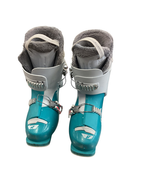 Vist Large View of Product Image Which is Used Nordica SPEED MACHINE J2 Boys DH Ski Boot Teal 220 MP - J04 - W05