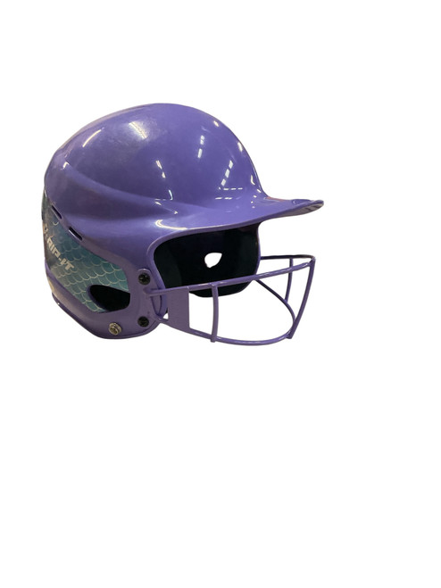 Vist Large View of Product Image Which is Used RIP-IT HELMET Batting Helmet No Mask Purple MD