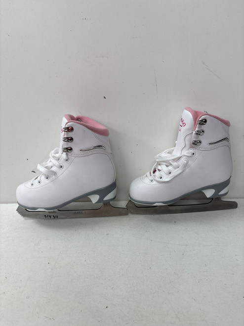 Vist Large View of Product Image Which is Used Jackson CAMEO 1800 Girls Figure Skate White Youth 13.0