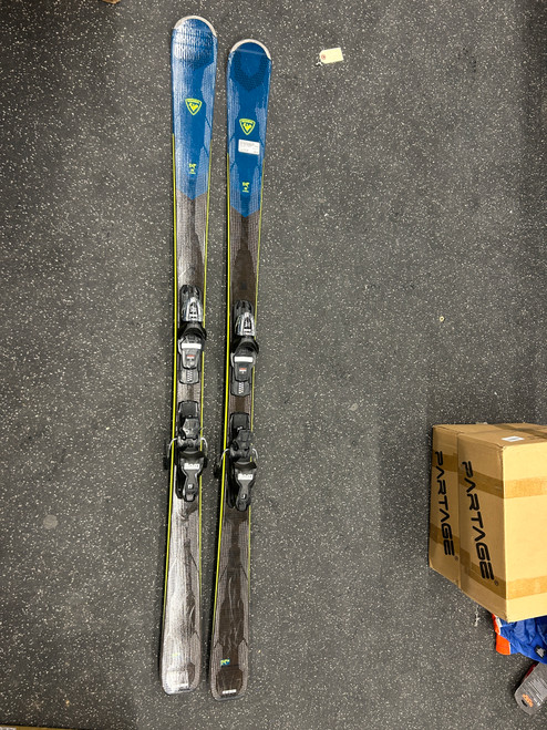 Vist Large View of Product Image Which is Used Rossignol EXP78 Mens DH Ski/Binding Royal Blue 178 cm
