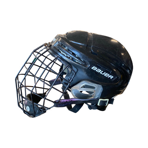 Vist Large View of Product Image Which is Used Bauer 1000 Helmet Cage Combo Black MD