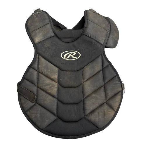 Vist Large View of Product Image Which is Used Rawlings CHEST PROTECTOR Catchers Chest Protector Black Junior