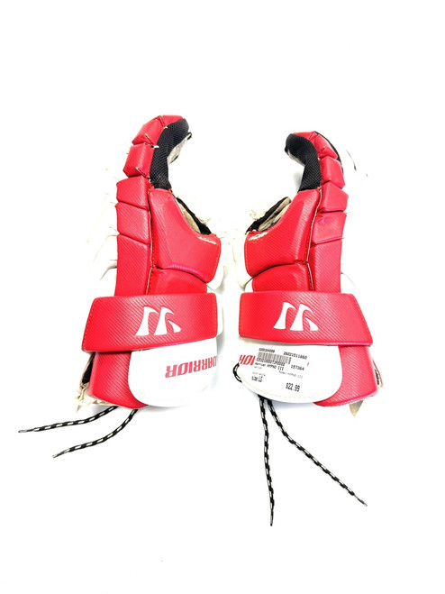 Vist Large View of Product Image Which is Used Warrior HYPNO III Lacrosse Gloves Mens White LG
