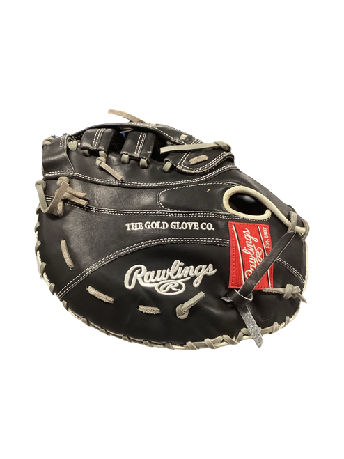 Vist Large View of Product Image Which is Used Rawlings HEART OF THE HIDE BB/SB First Base RH Throw Black 12 1/2"