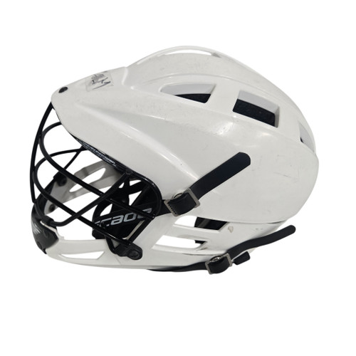 Vist Large View of Product Image Which is Used Cascade CS Lacrosse Helmet White One Size