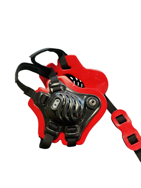 Vist Large View of Product Image Which is Used Wrestling Headgear Red