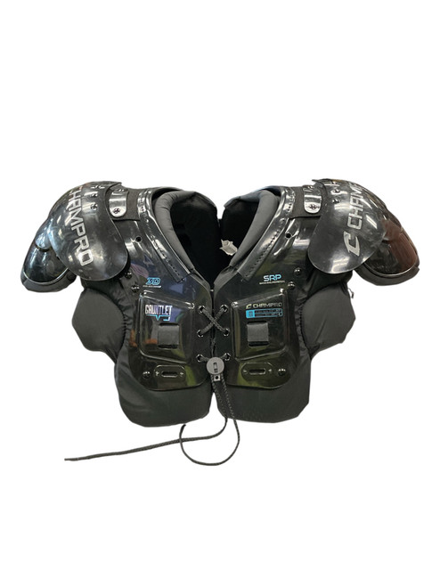 Vist Large View of Product Image Which is Used Champro GAUNTLET VER.1 FB Shoulder Pads Black MD