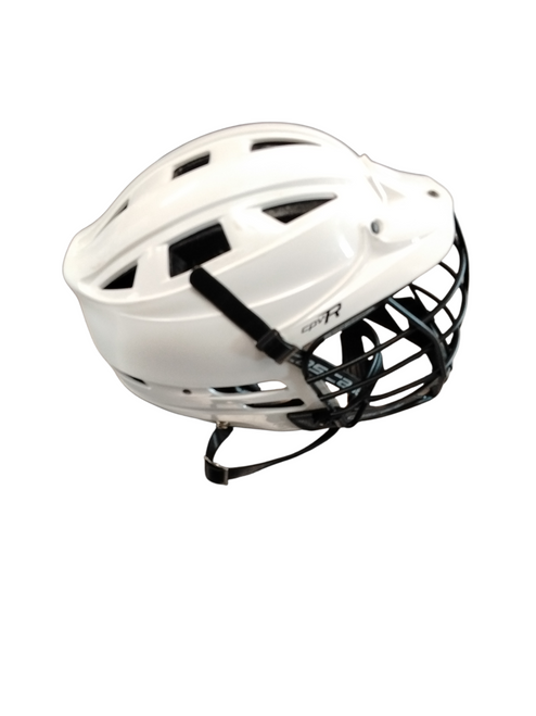 Vist Large View of Product Image Which is Used Schutt STALLION 100 Lacrosse Helmet White LG