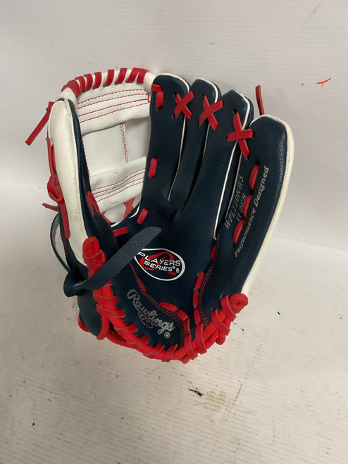 Vist Large View of Product Image Which is Used Rawlings PLAYERS SERIES BB/SB Glove RH Throw Navy Blue 11"