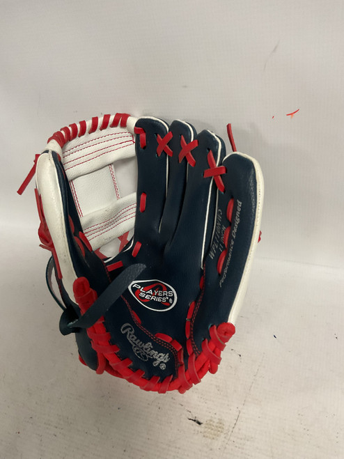 Vist Large View of Product Image Which is Used Rawlings PLAYERS SERIES BB/SB Glove RH Throw Navy Blue 11"