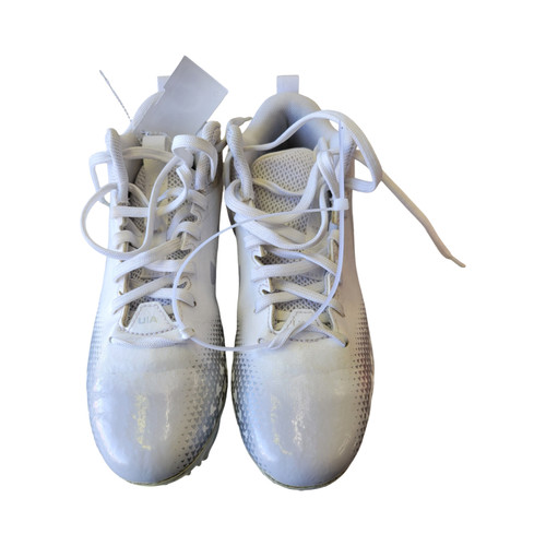 Vist Large View of Product Image Which is Used Under Armour Jr FB Cleats White Junior 04