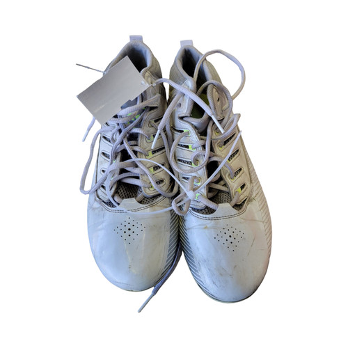 Vist Large View of Product Image Which is Used Warrior Adult FB Cleats White Senior 8.5