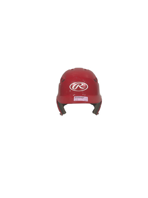 Vist Large View of Product Image Which is Used Rawlings BB HELMET Batting Helmet No Mask Red LG