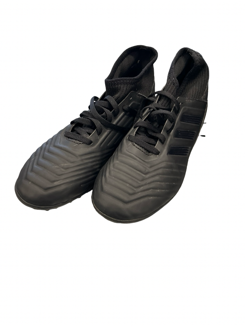 Vist Large View of Product Image Which is Used Adidas Soccer Indoor Shoes Black Senior 5.5