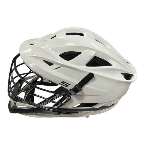 Vist Large View of Product Image Which is Used Cascade S Lacrosse Helmet White MD