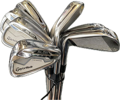 Vist Large View of Product Image Which is Used Taylormade SLDR Mens Iron Set RH 4I-GW/AW