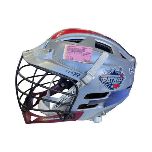 Vist Large View of Product Image Which is Used Cascade CPV R Lacrosse Helmet Grey M/L