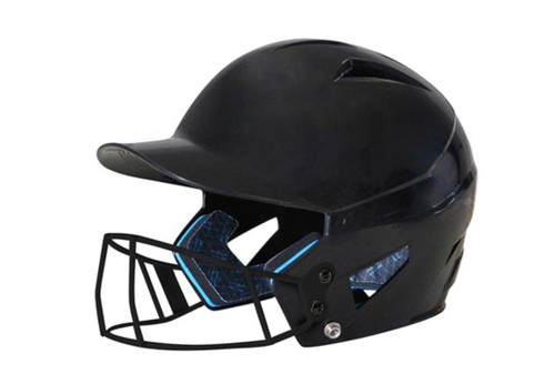 Vist Large View of Product Image Which is New HX ROOKIE LARGE BLACK SOFTBALL HELMET