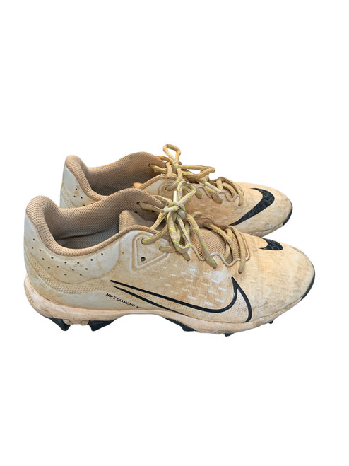 Vist Large View of Product Image Which is Used Nike SZ 8 WHITE SOFTBALL CLEATS BB/SB Cleats White Senior 8
