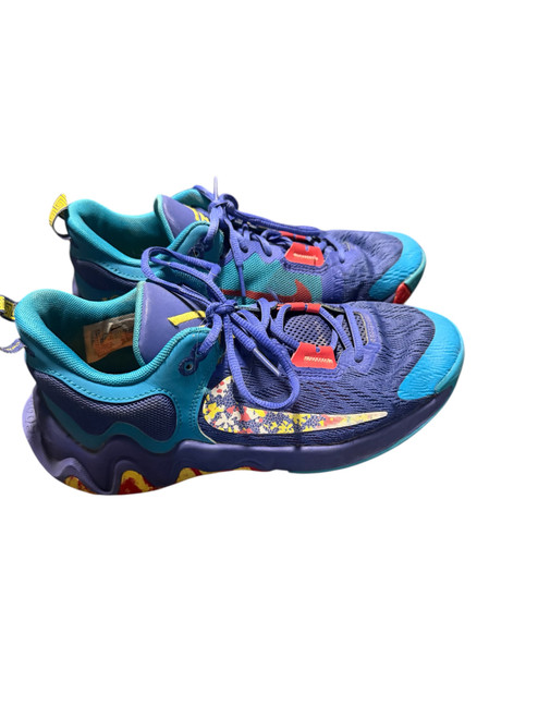 Vist Large View of Product Image Which is Used Nike Basketball Shoes Y Navy Blue Youth 06.0