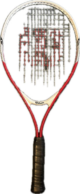 Vist Large View of Product Image Which is Used Wilson TOUR 25 Junior Tennis Racquet Red 25"