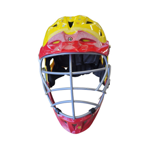 Vist Large View of Product Image Which is Used Brine HELMET Lacrosse Helmet Yellow One Size
