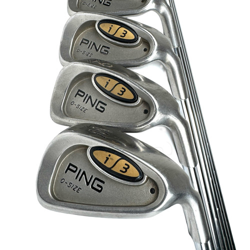 Vist Large View of Product Image Which is Used Ping I3 O-SIZE BLACK DOT Men's RH Iron Set 4I-PW Steel Shaft