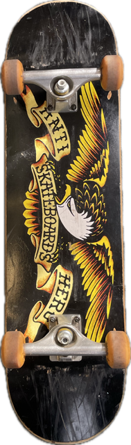Vist Large View of Product Image Which is Used ANTI HERO EAGLE Complete Skateboard Black Regular