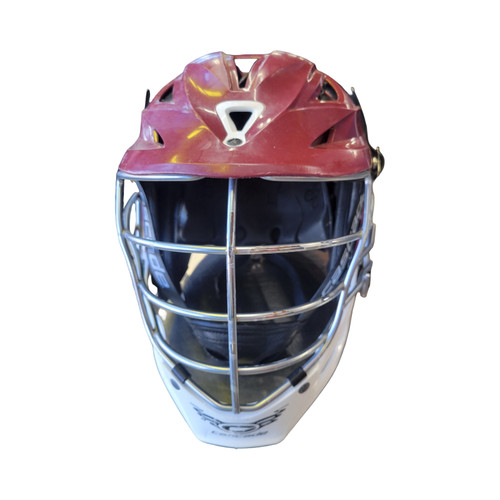 Vist Large View of Product Image Which is Used Cascade R Lacrosse Helmet Maroon One Size