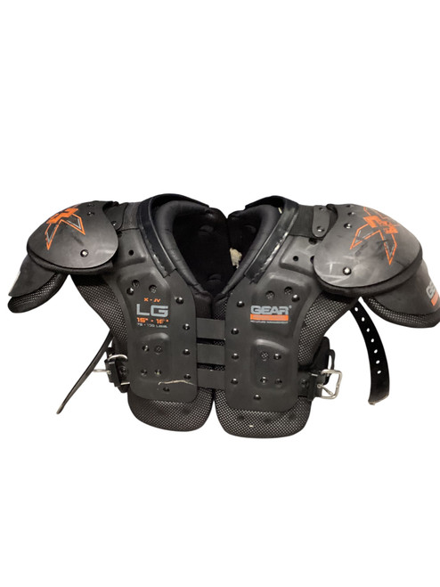 Vist Large View of Product Image Which is Used GEAR PRO TEC SHOULDER PADS FB Shoulder Pads Black LG