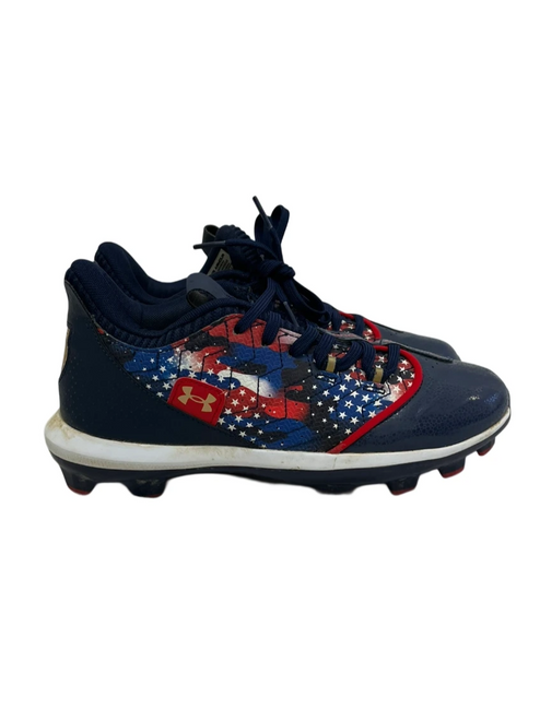 Vist Large View of Product Image Which is Used Under Armour Harper Jr 5 BB/SB Cleats Navy Blue