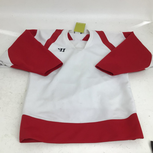 Vist Large View of Product Image Which is Used Warrior YTH XL PRACTICE JERSEY Hockey Practice Jersey White XL