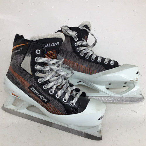 Vist Large View of Product Image Which is Used Bauer PERFORMANCE SR 8D GOALIE SKATES Senior Goalie Skate Senior 8