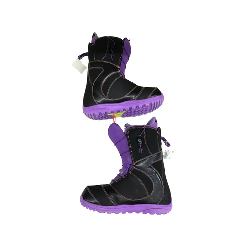 Vist Large View of Product Image Which is Used Burton WOMENS MINT Womens Snowboard Boots Black Senior 8