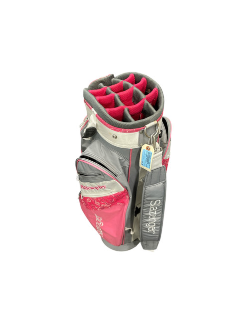 Vist Large View of Product Image Which is Used Slazenger PHILOSOPHY Womens Cart Bag Grey And Pink