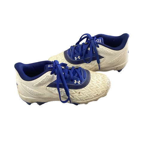 Vist Large View of Product Image Which is Used Under Armour BB/SB CLEATS BB/SB Cleats Navy And White Junior 01