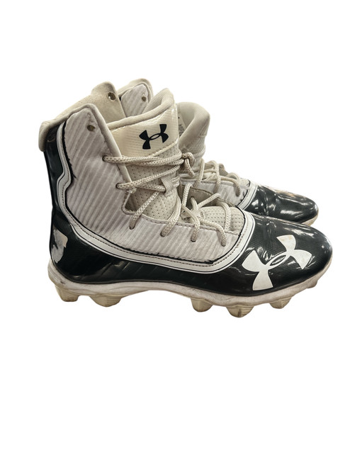 Vist Large View of Product Image Which is Used Under Armour Adult FB Cleats White Senior 7