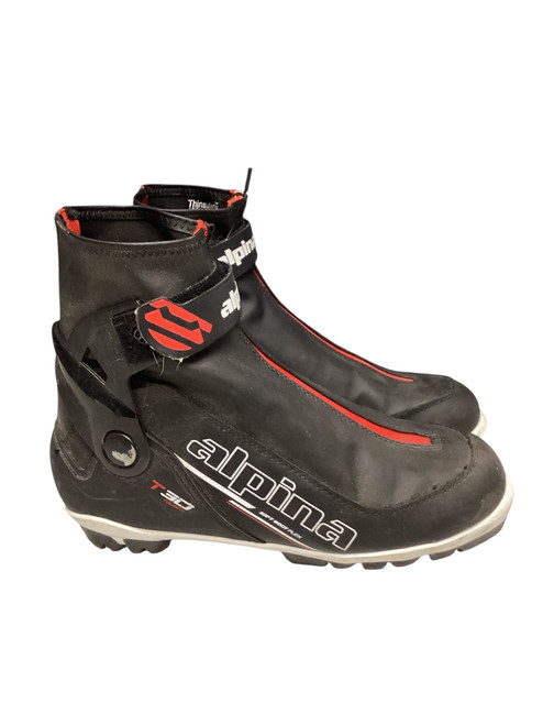 Vist Large View of Product Image Which is Used Alpina T30 Mens NNN XC Ski Boots Red M 07-07.5 / W 08-08.5