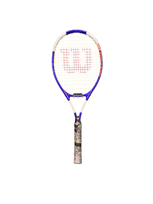 Vist Large View of Product Image Which is Used Wilson 23 Adult Tennis Racquet Royal Blue Unknown